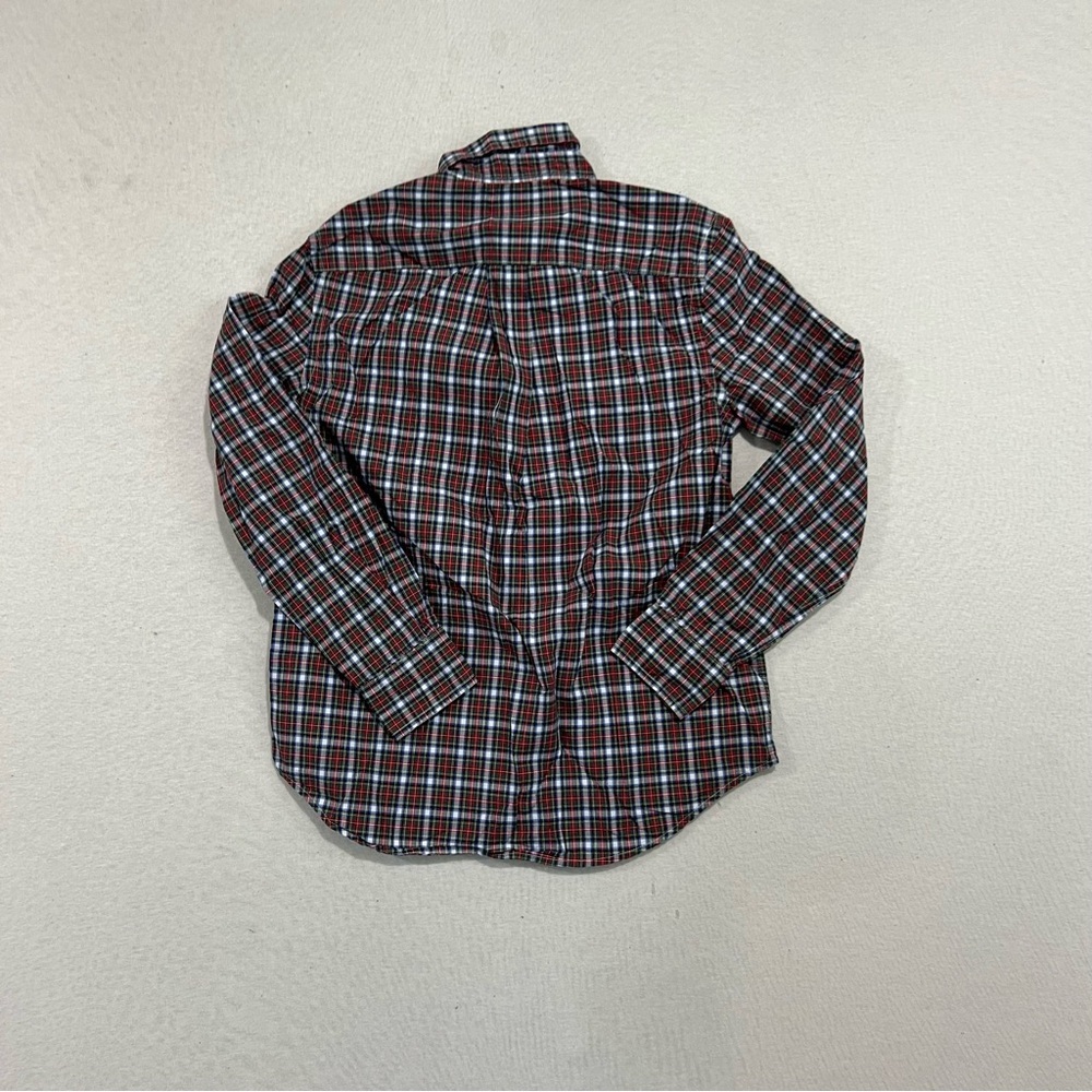 Ralph Lauren Boy Blue Red Button Down Size Medium - Picture 2 of 8